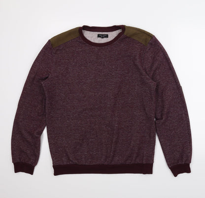 Additional front view of New Look men’s purple jumper, size M