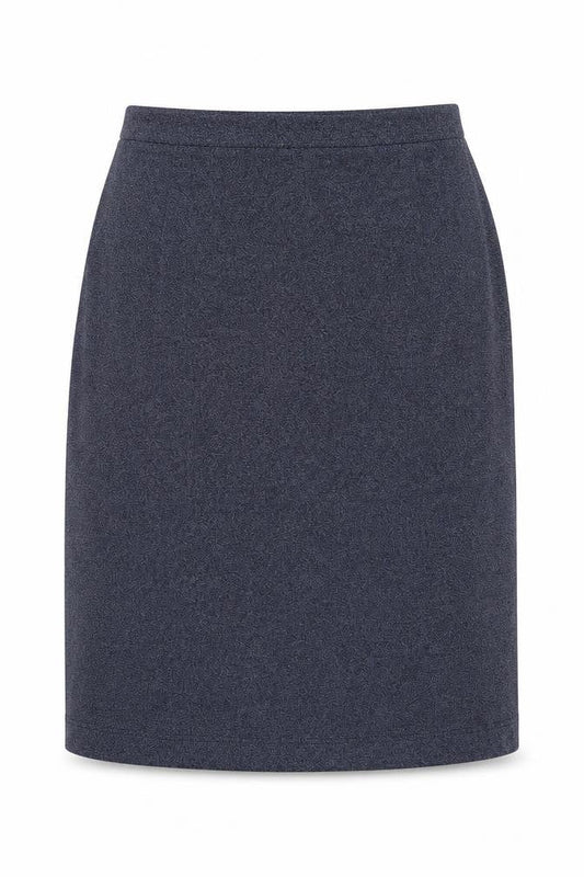 Front view of Rabe women’s blue straight & pencil skirt, size UK 12
