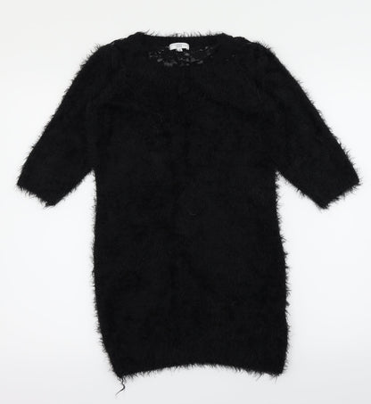 Additional front view of New Look women’s black jumper, size UK 12