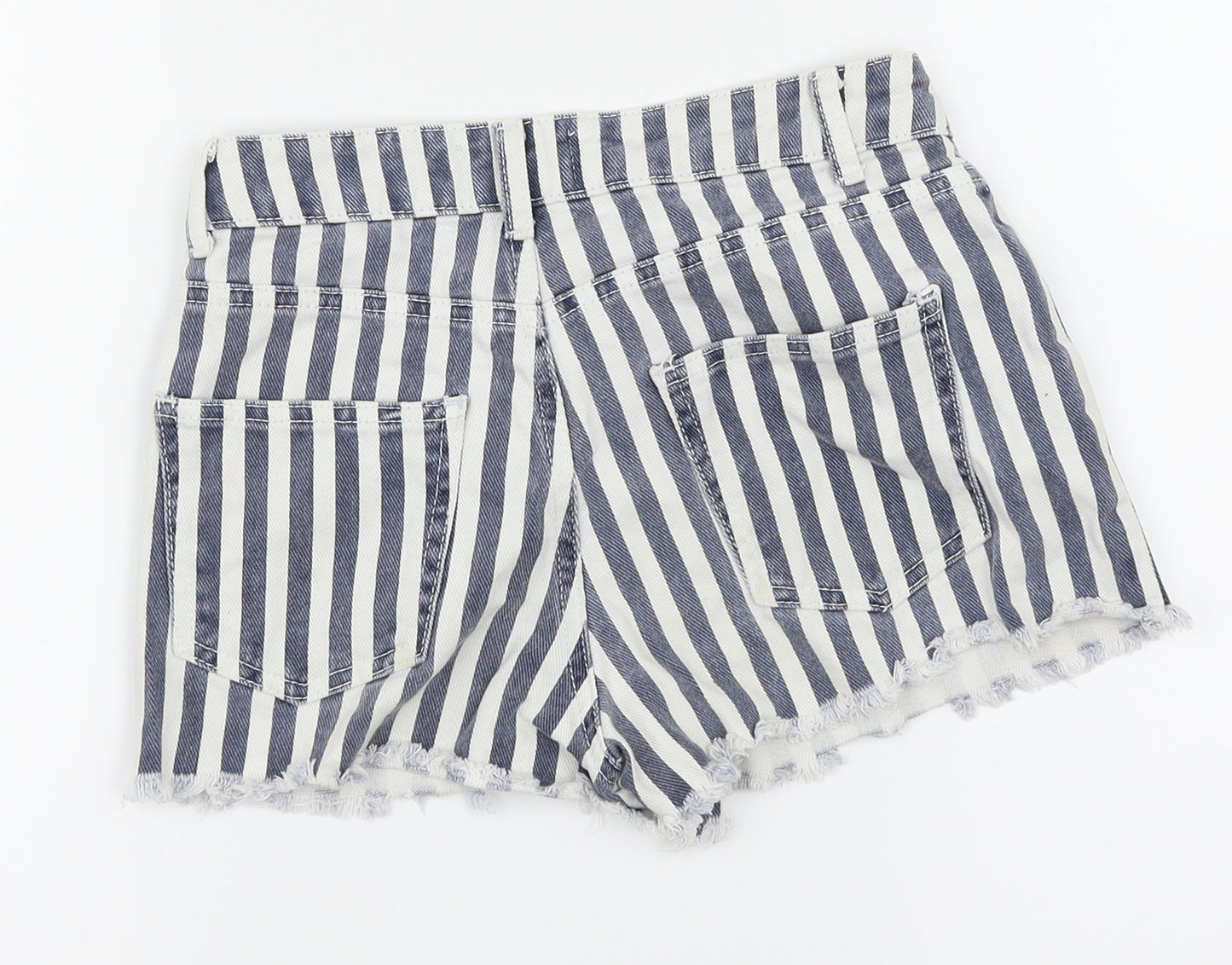 New Look Girls Blue Striped  Mini Skirt Size 11 Years
