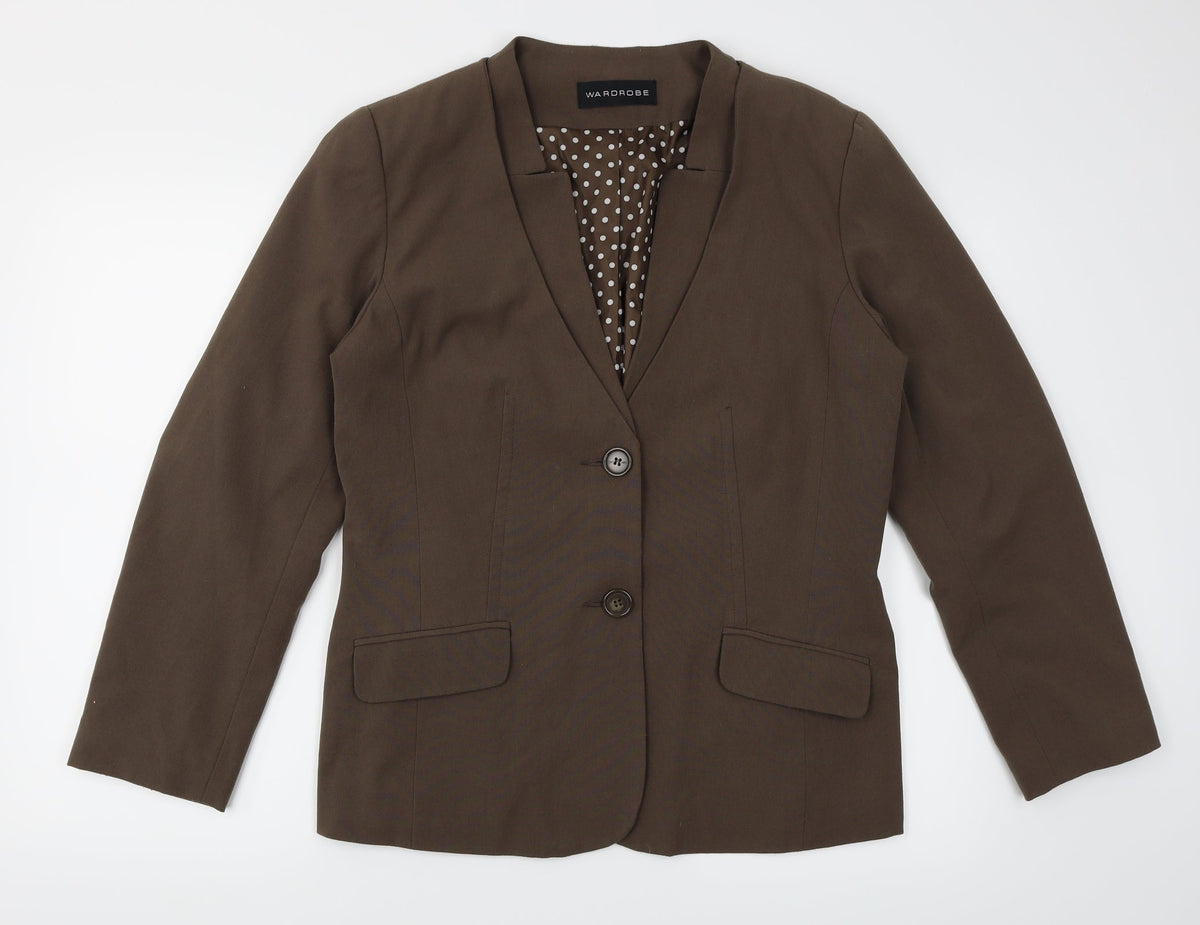 Wardrobe Womens Brown   Jacket Suit Jacket Size 14