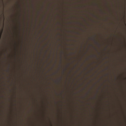 Brand and care label for Wardrobe women’s brown jacket suit jacket, size UK 14