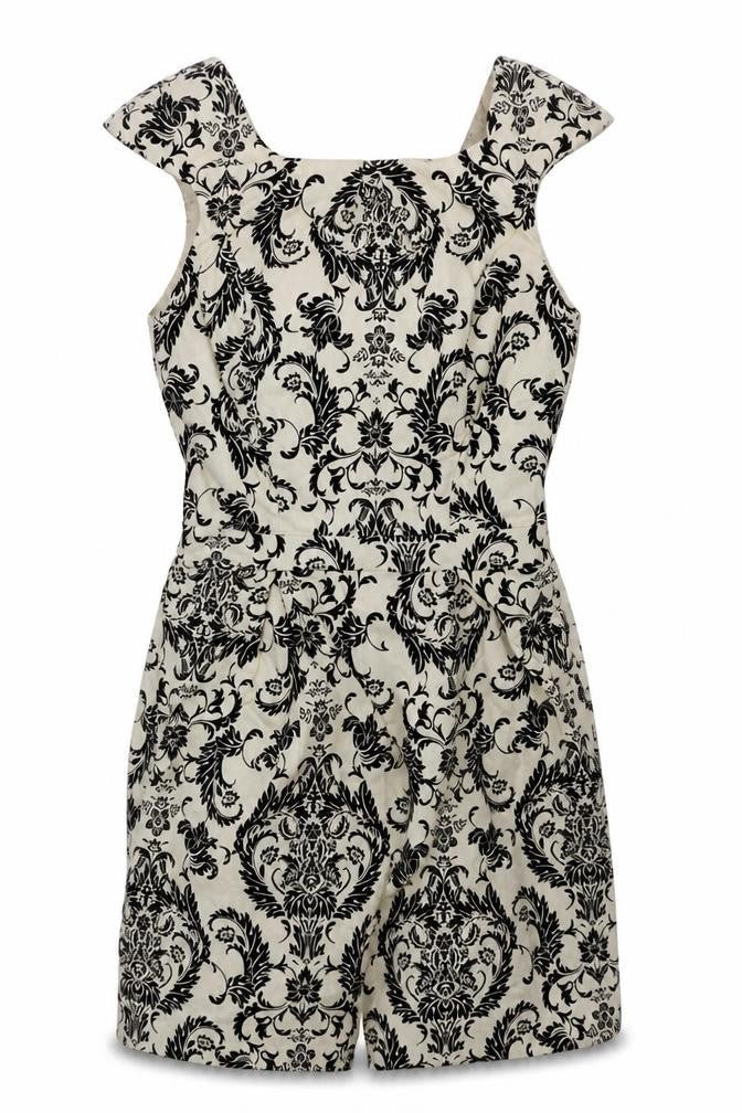 Atmosphere Womens White Floral  A-Line  Size 10