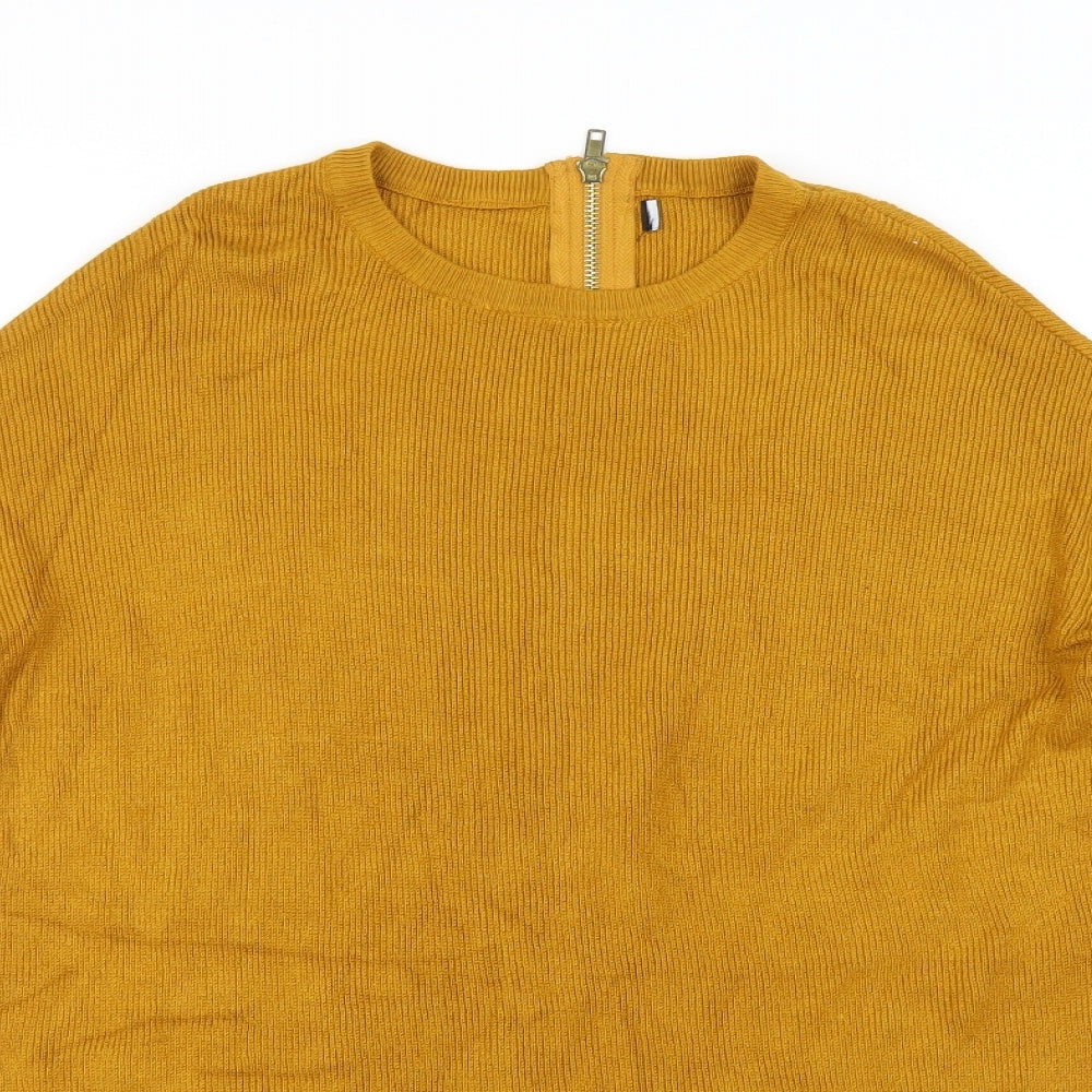 Primark Womens Yellow  Knit Pullover Jumper Size 6