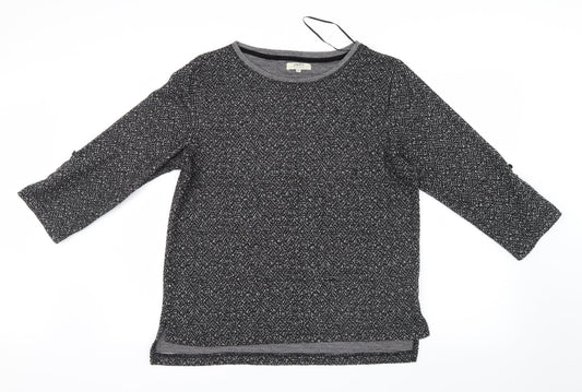 Papaya Womens Black  Knit Pullover Jumper Size 12