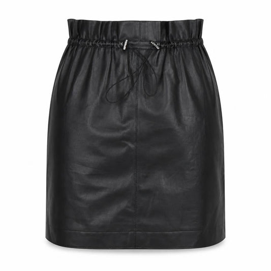 Front view of H&M women’s black straight & pencil skirt, size UK 8