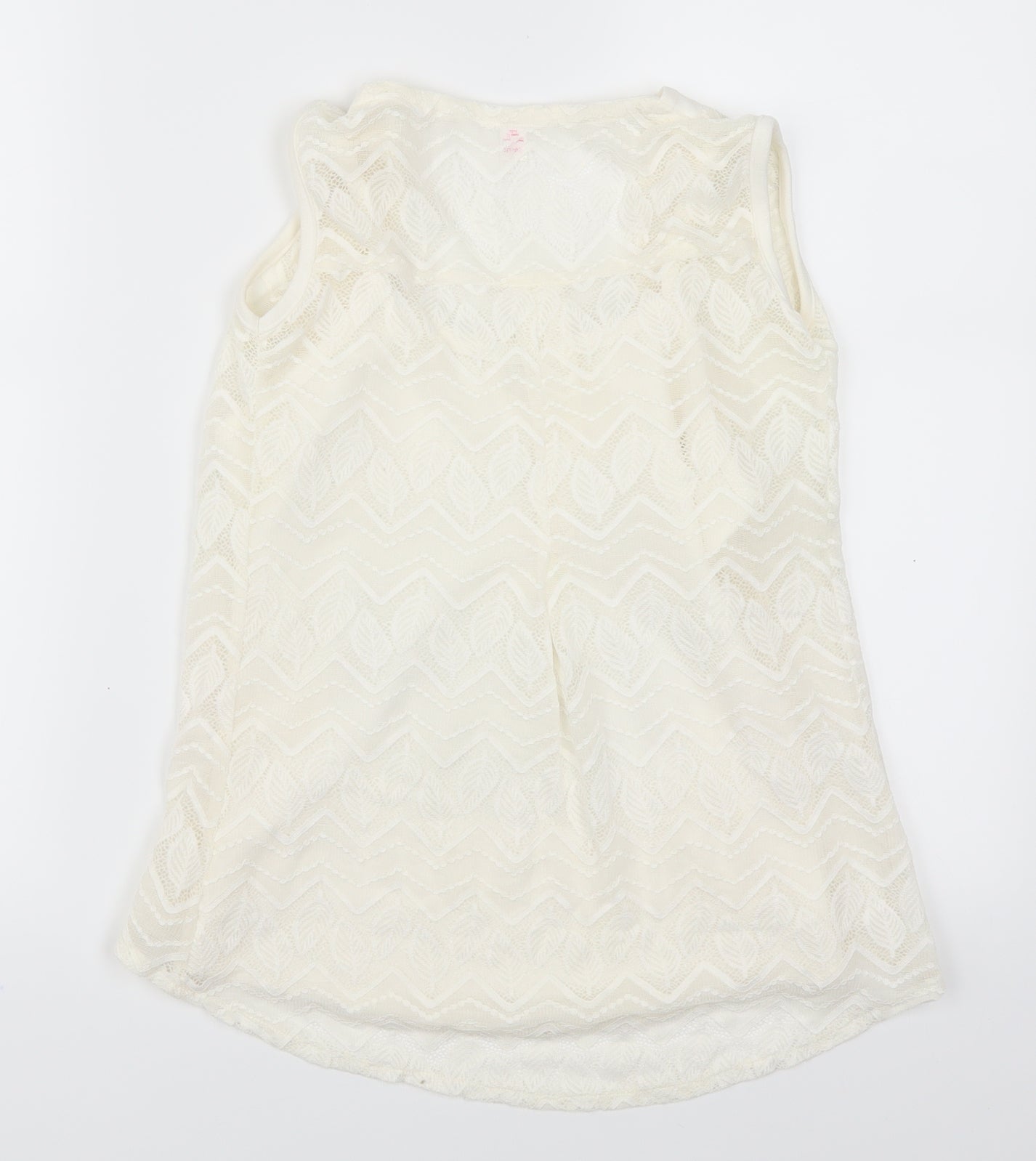 Preworn Womens White   Basic Tank Size 8