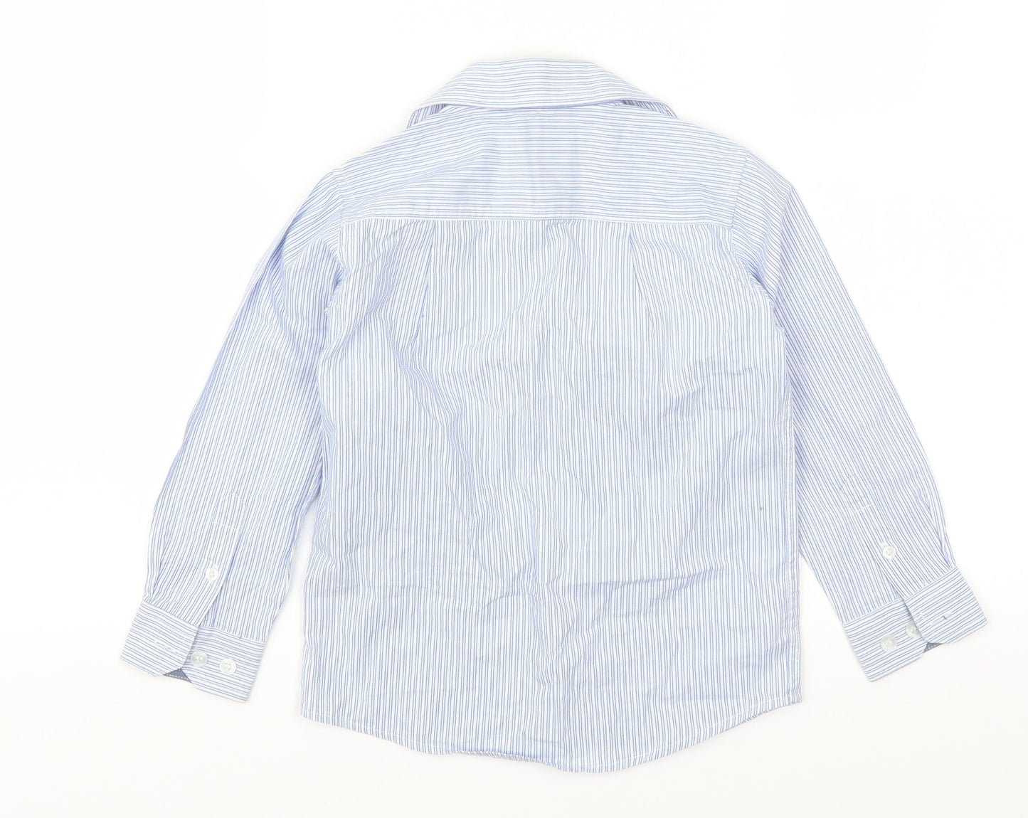 Cool Club Boys Blue Striped  Basic Button-Up Size 5 Years