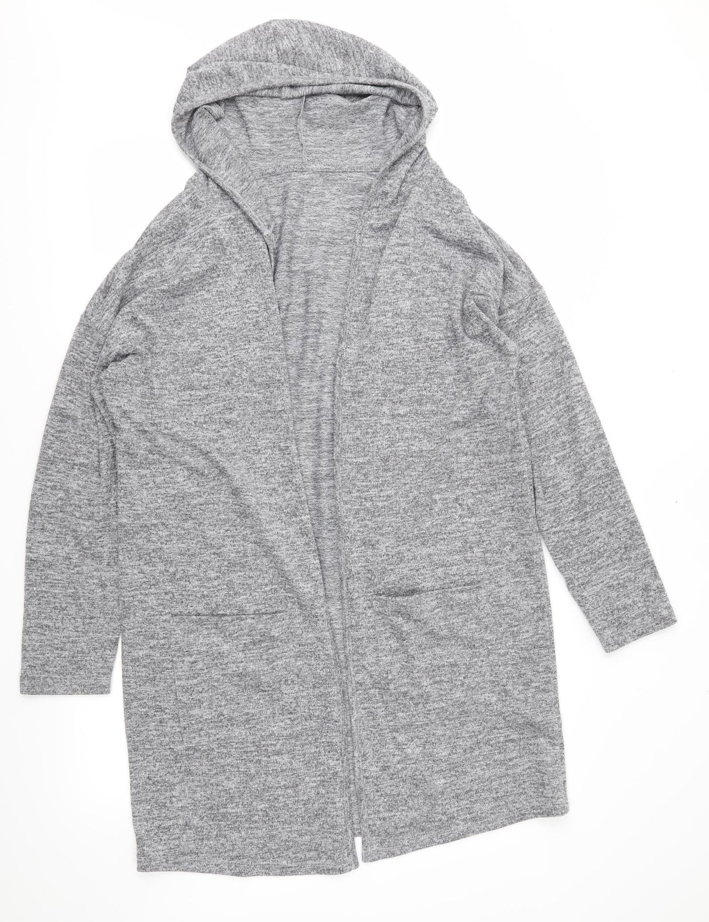 New Look Womens Grey   Cardigan Hoodie Size M