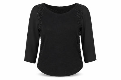Front view of Pins & Needles women’s black knit jumper, size M
