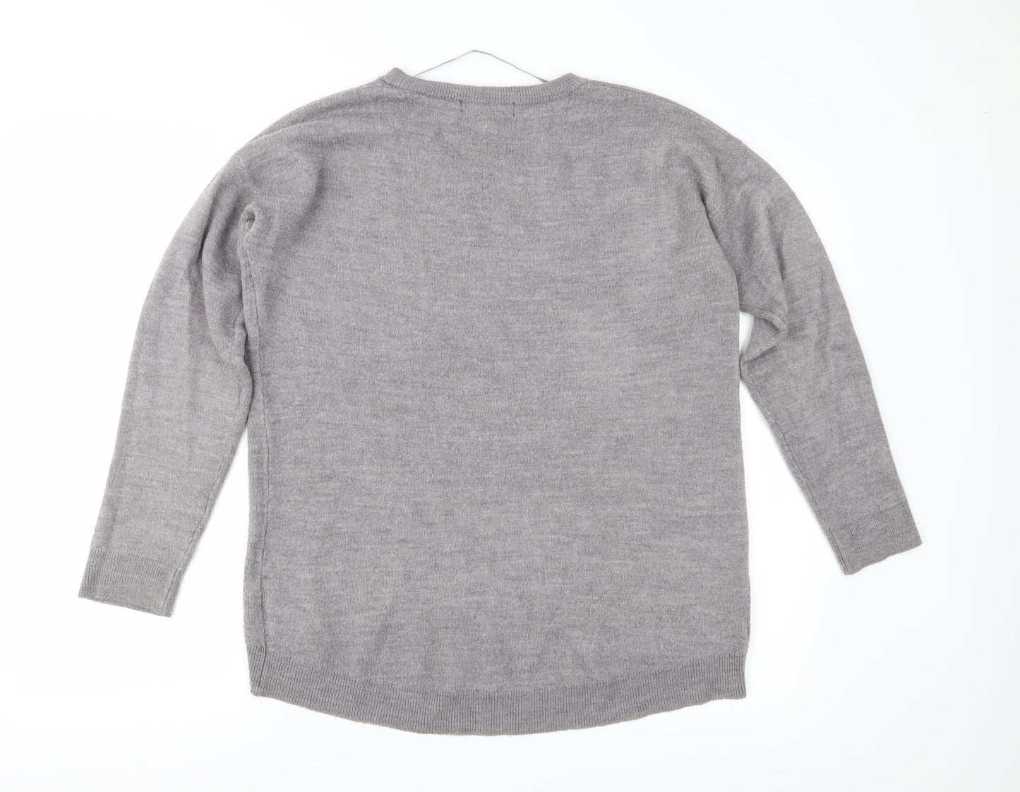Atmosphere Womens Grey  Knit Pullover Jumper Size 10