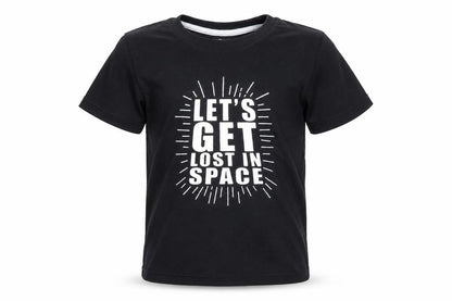 Front view of Vertbaudet boys’ black jersey basic t-shirt, size 8, years
