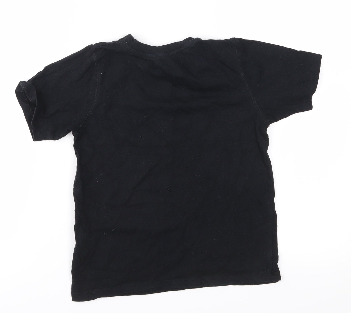 Vertbaudet Boys Black  Jersey Basic T-Shirt Size 8 Years