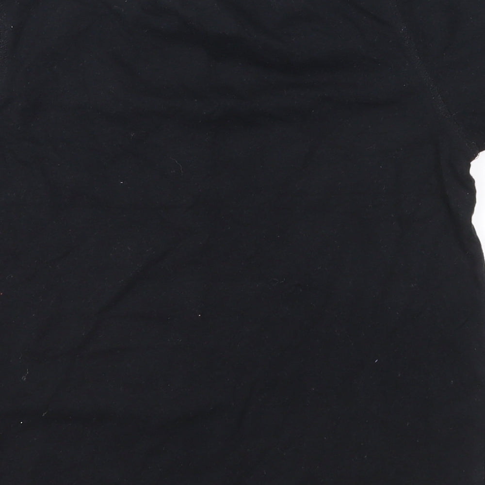Vertbaudet Boys Black  Jersey Basic T-Shirt Size 8 Years