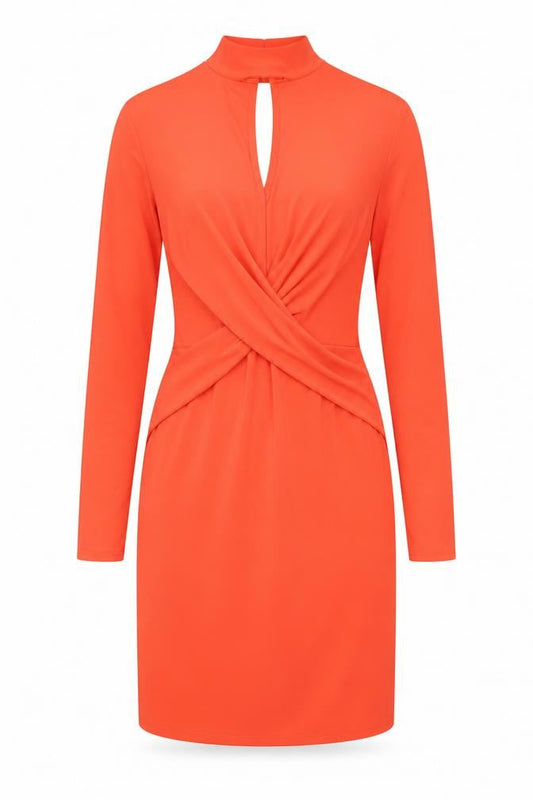 Prague Womens Orange   Sheath  Size 10