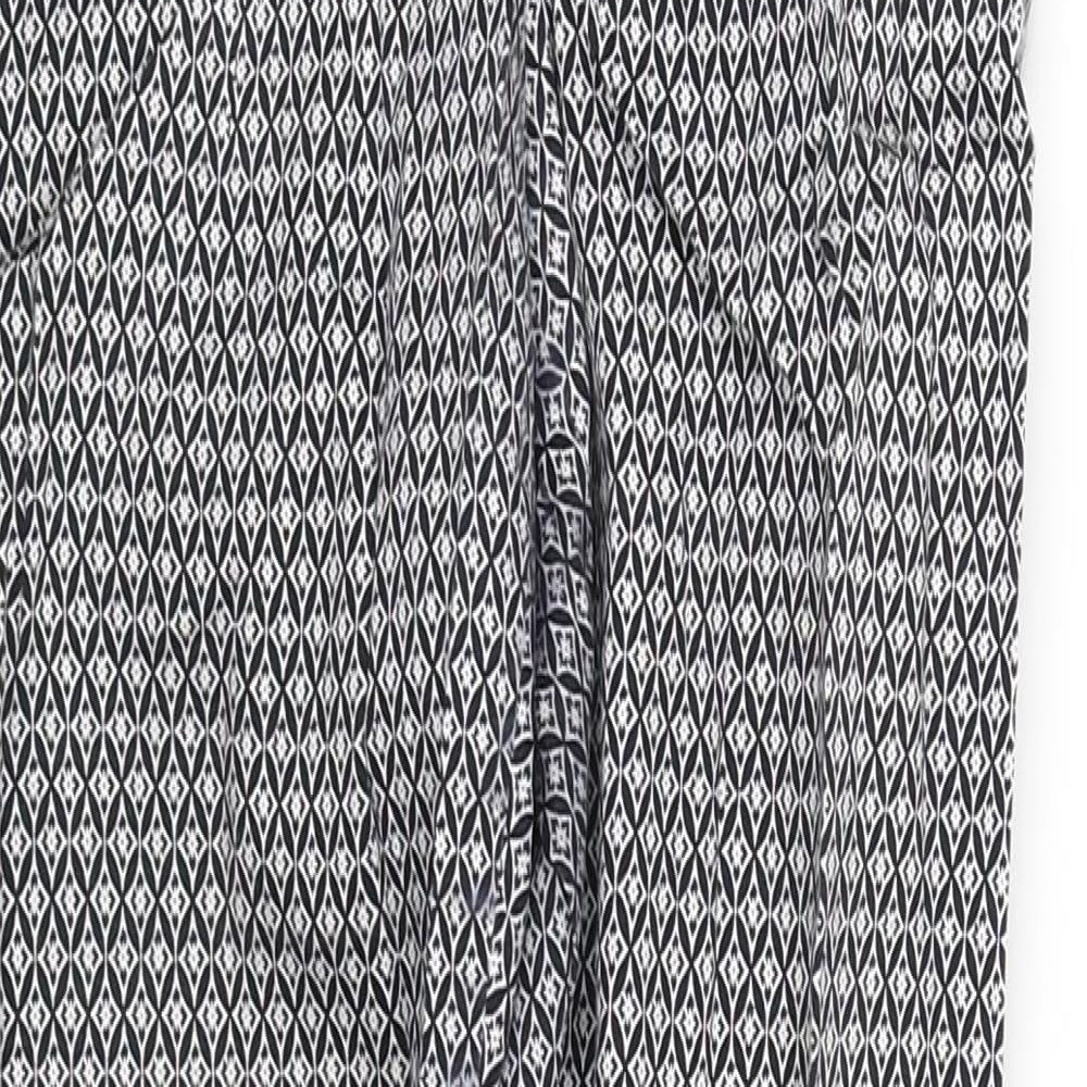 pre worn Womens White Geometric  Trousers  Size 12 L29 in