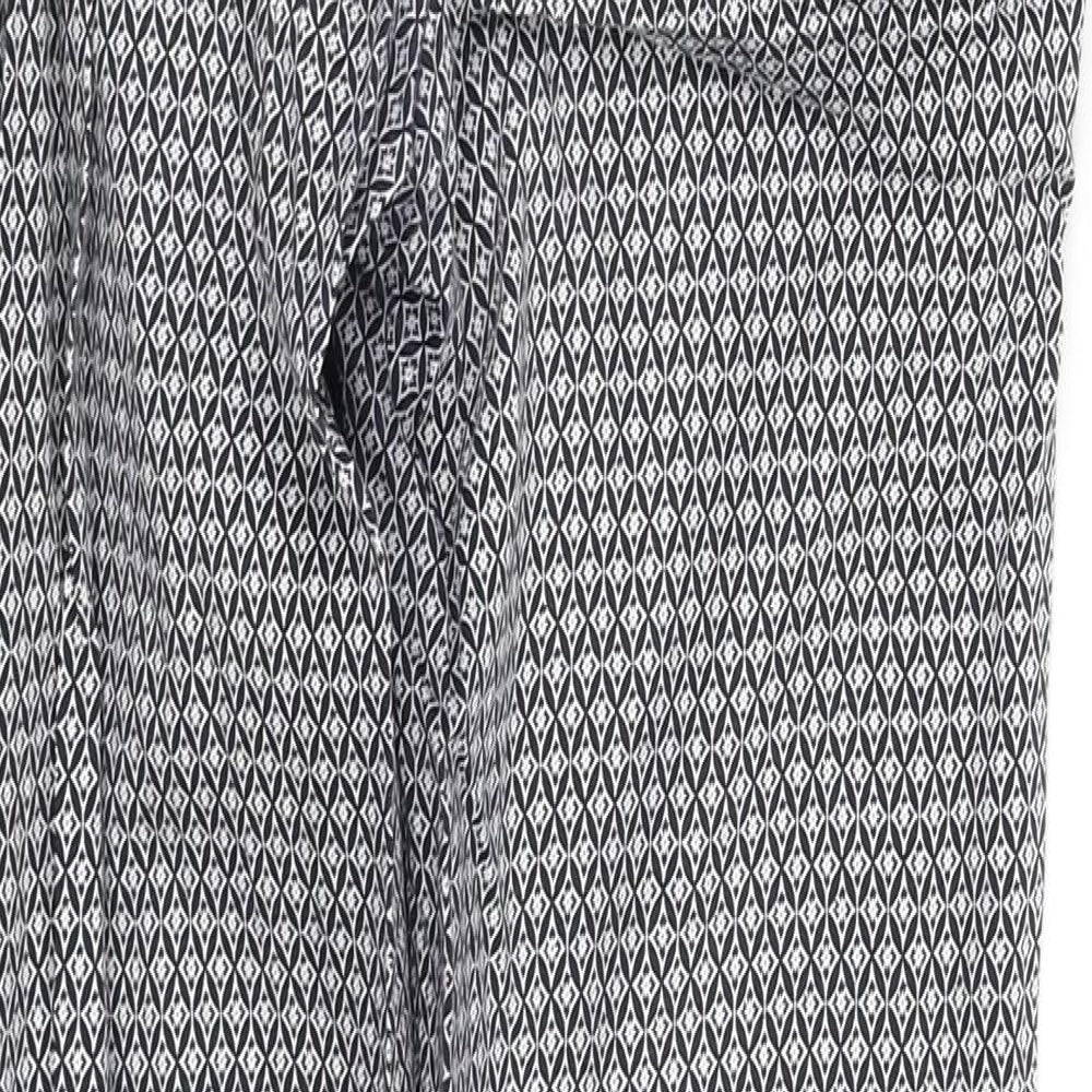 pre worn Womens White Geometric  Trousers  Size 12 L29 in