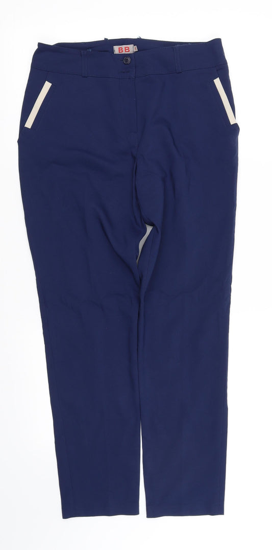 bb Womens Blue   Trousers  Size 8 L30 in