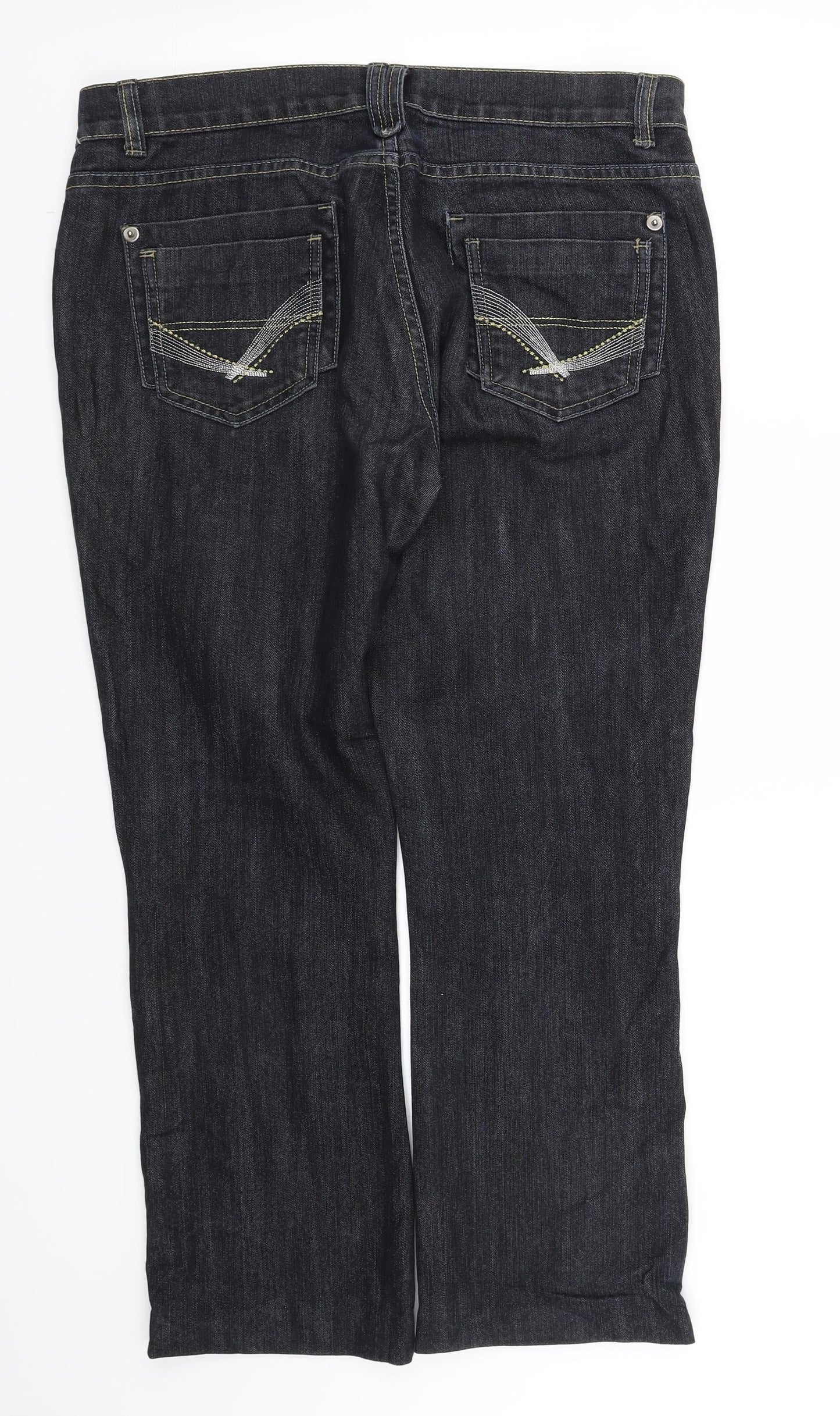 pre worn Womens Black   Straight Jeans Size L L29 in