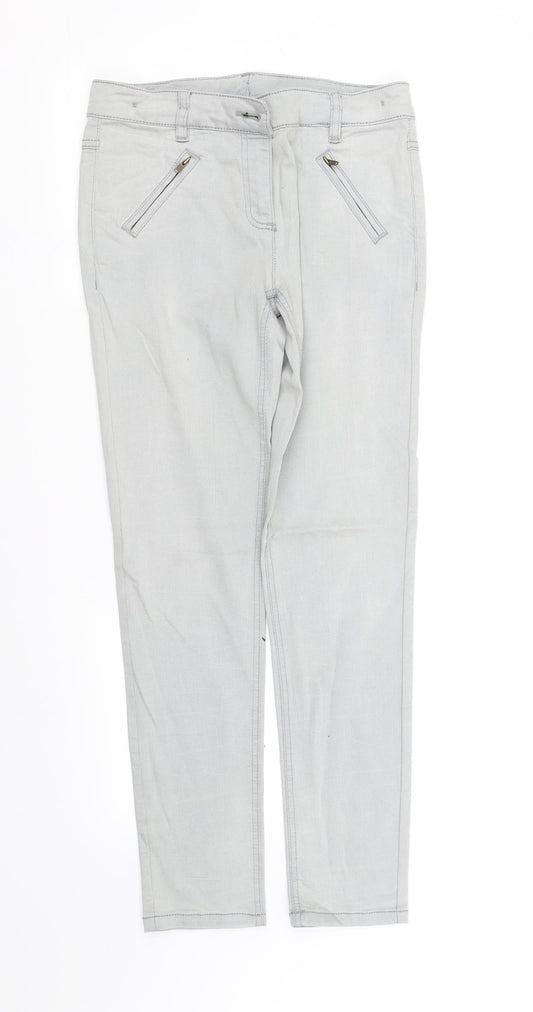 pre worn Womens Grey   Straight Jeans Size 12 L30 in