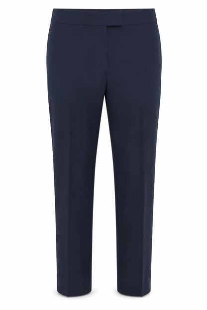 Front view of George men’s blue trousers, size M, 29-inch leg