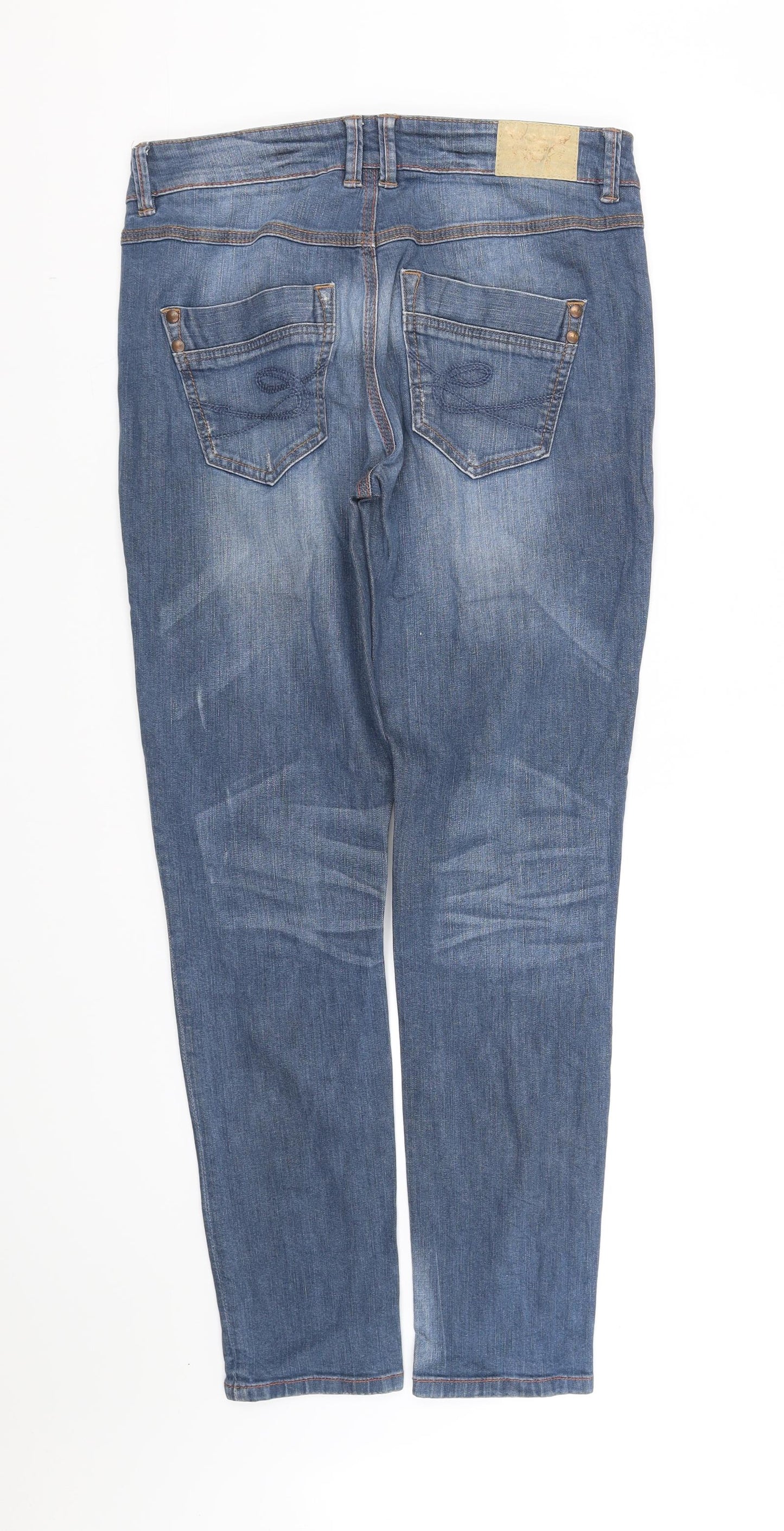pre worn Womens Blue   Straight Jeans Size M L32 in