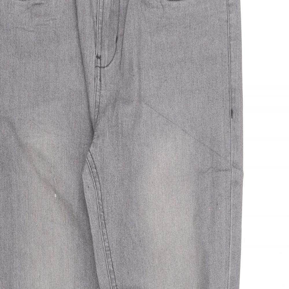 pre worn Womens Grey   Straight Jeans Size S L32 in