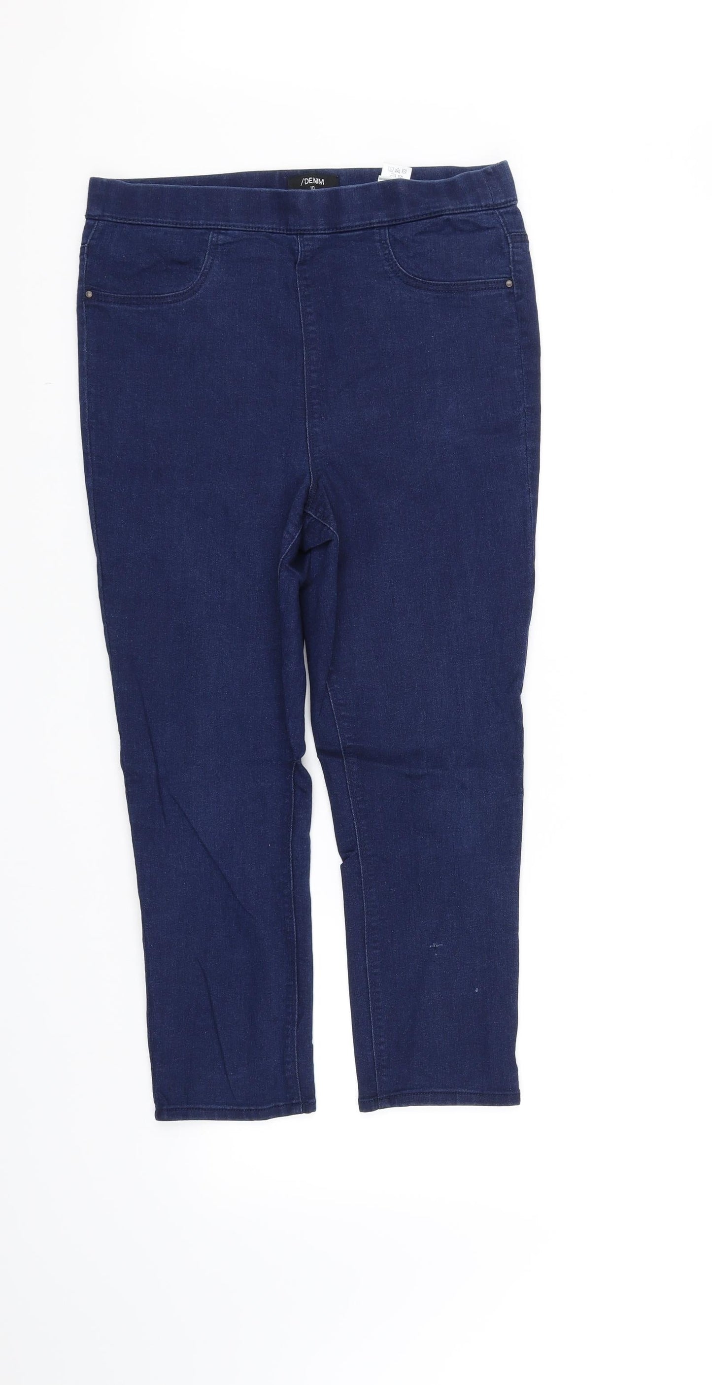 deniem co Womens Blue   Straight Jeans Size 10 L25 in