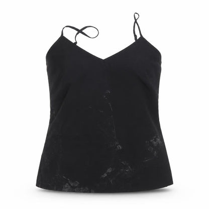 Front view of Marks & Spencer women’s black basic t-shirt, size UK 6
