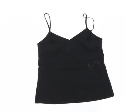 Back view of Marks & Spencer women’s black basic t-shirt, size UK 6