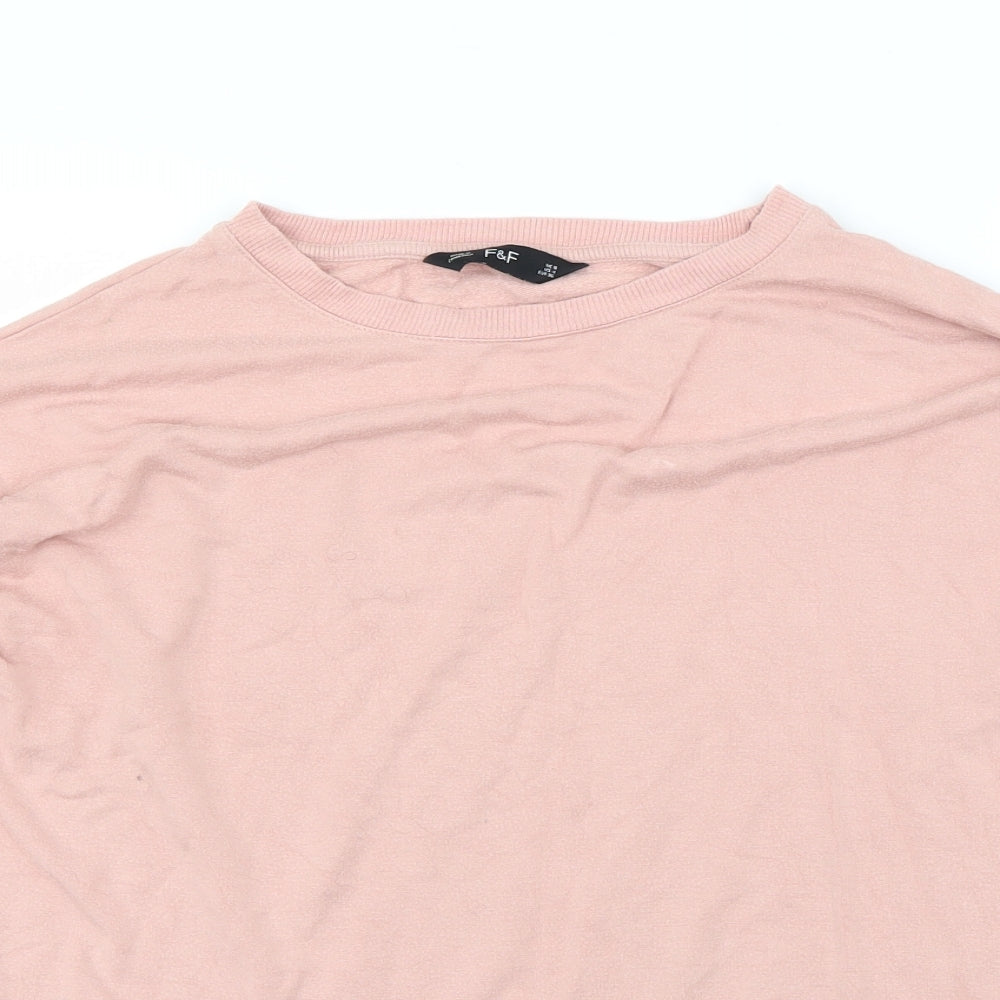 F&F Womens Pink   Pullover Jumper Size 8