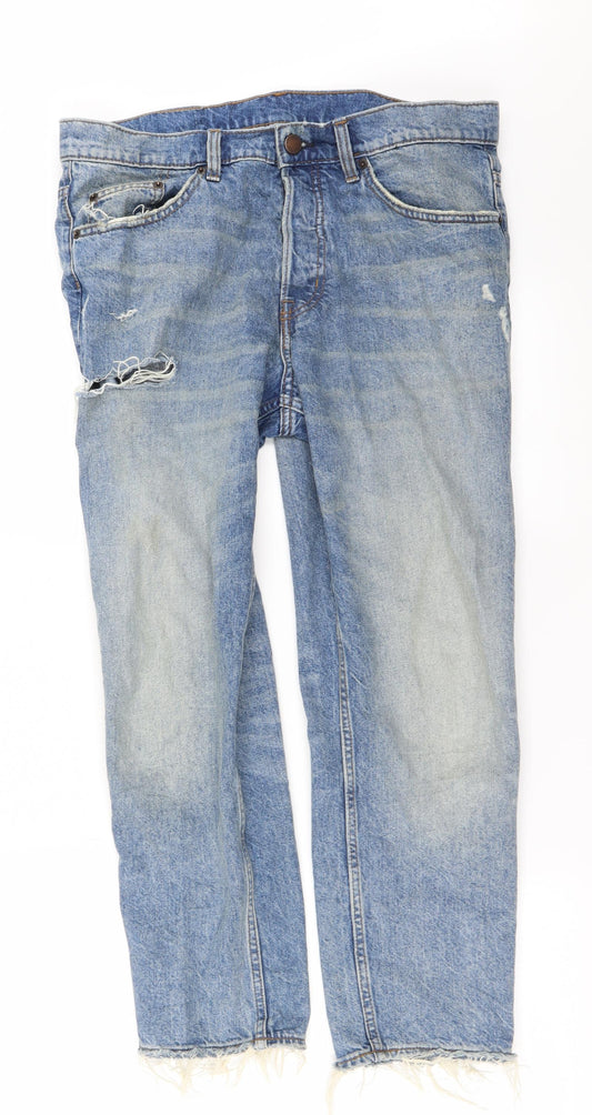 Preworn Womens Blue   Straight Jeans Size 32 in L23 in