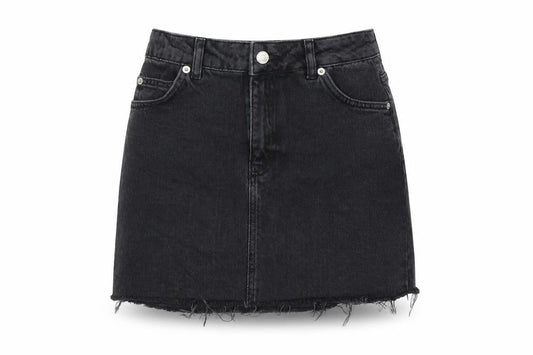 Topshop Womens Black   A-Line Skirt Size 8
