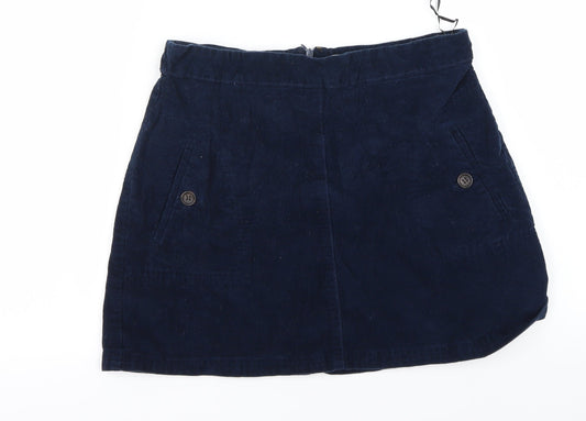 Preworn Womens Blue   A-Line Skirt Size M
