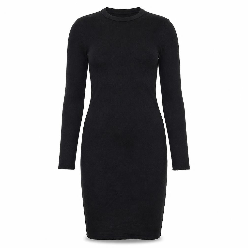 PRETTYLITTLETHING Womens Black  Jersey Bodycon  Size 12