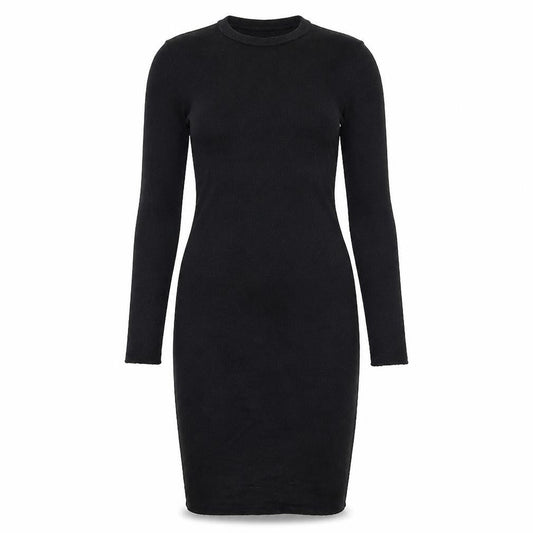 PRETTYLITTLETHING Womens Black  Jersey Bodycon  Size 12