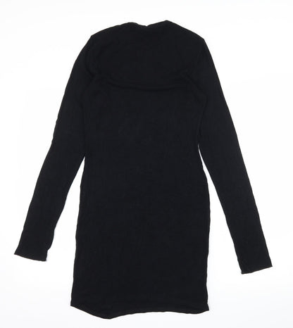 PRETTYLITTLETHING Womens Black  Jersey Bodycon  Size 12