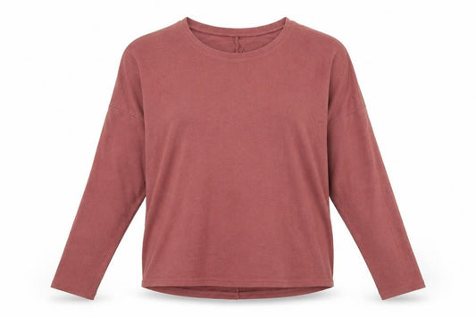 Front view of New Look women’s brown knit jumper, size UK 8