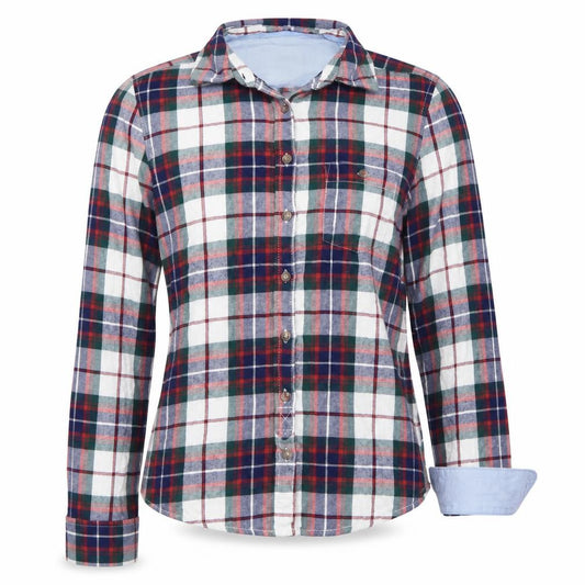 H&M Womens Red Check  Basic Button-Up Size 4