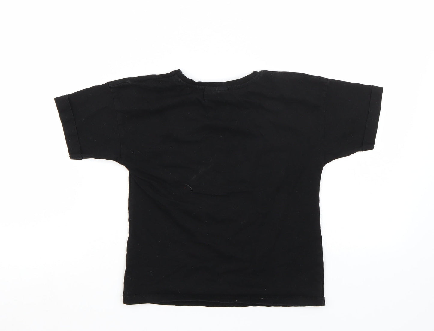 Matalan Girls Black   Basic T-Shirt Size 8 Years