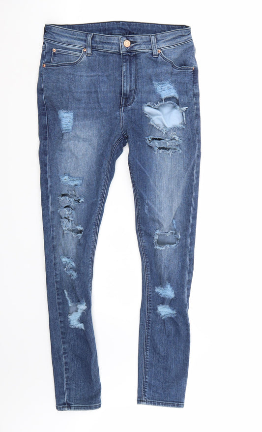 Preworn Womens Blue   Skinny Jeans Size 32 L29 in