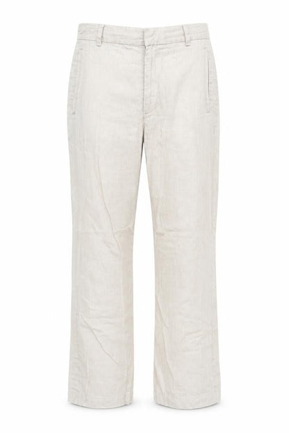 Front view of Next women’s beige trousers, size UK 30, in