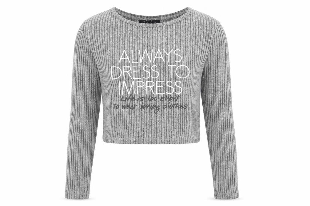 Candy Couture Girls Grey   Pullover Sweatshirt Size 9 Years  - Always dress to impress