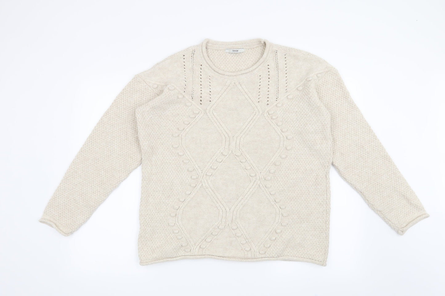 George Womens Beige   Pullover Jumper Size 12