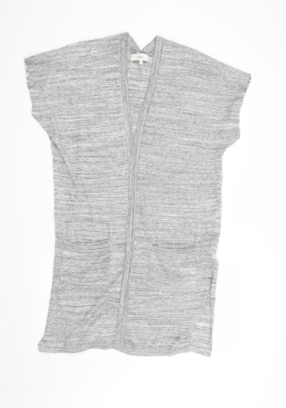 Additional front view of Next women’s grey cardigan jumper, size UK 8