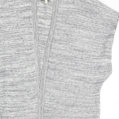 Close-up detail of Next women’s grey cardigan jumper, size UK 8