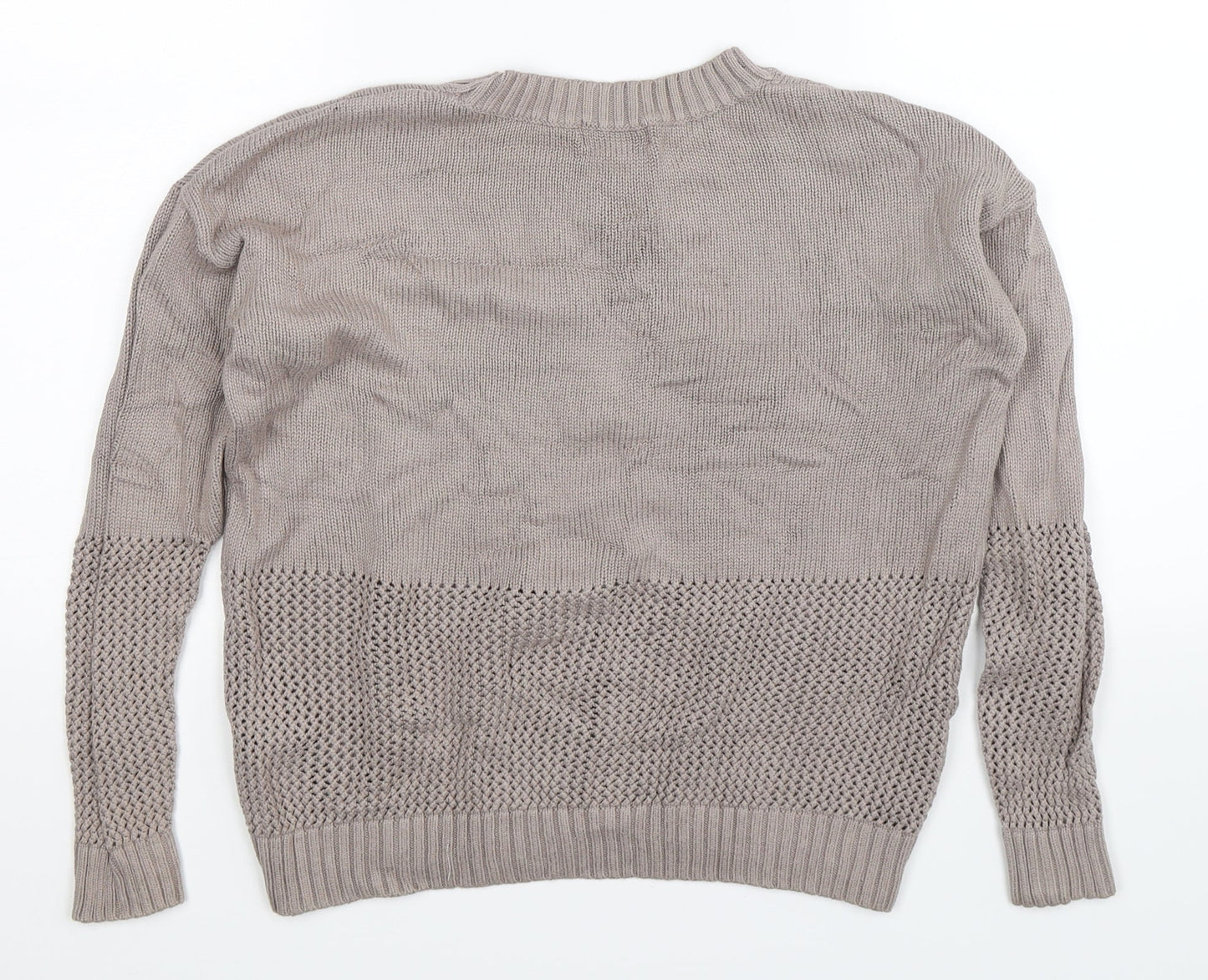 FOREVER 21 Womens Grey  Knit Pullover Jumper Size S