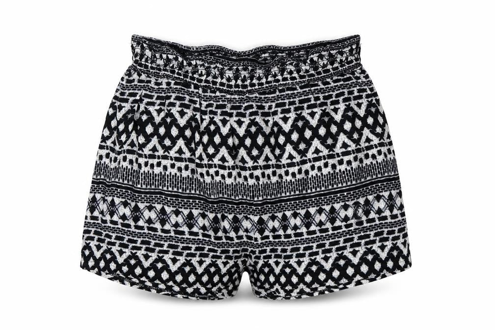 Brave Soul Womens Multicoloured Geometric  Hot Pants Shorts Size XS