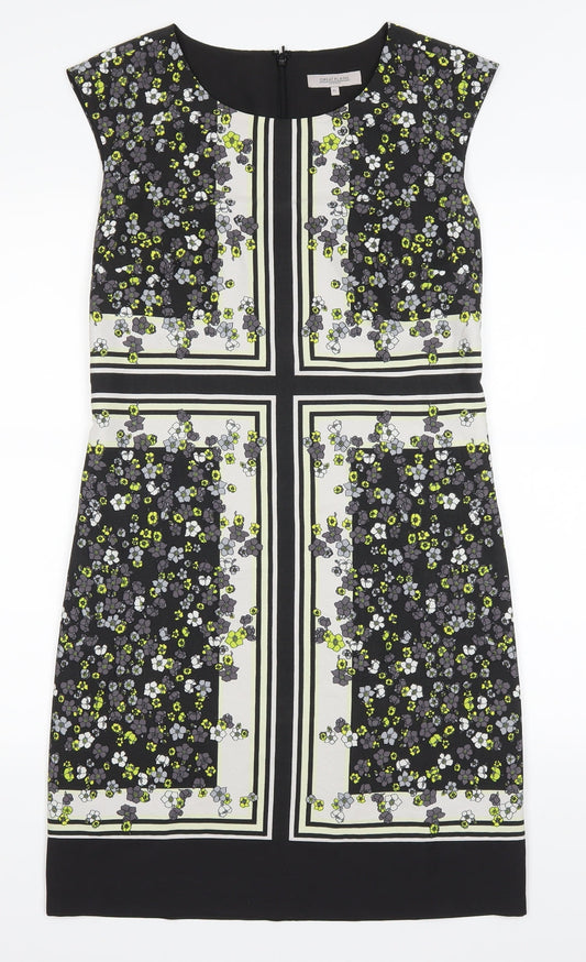 GREAT PLAINS Womens Grey Floral  A-Line  Size XS