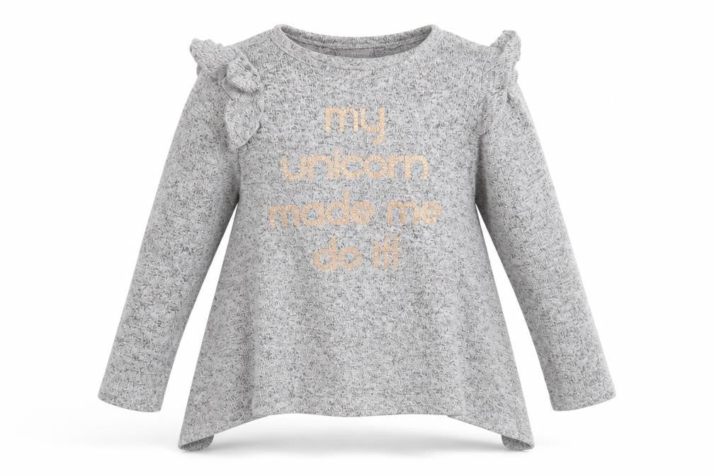 I Love Girlswear Girls Grey   Basic T-Shirt Size 7 Years
